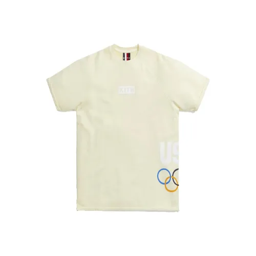 KITH Команда США Т-рубашка Унисекс Желтая