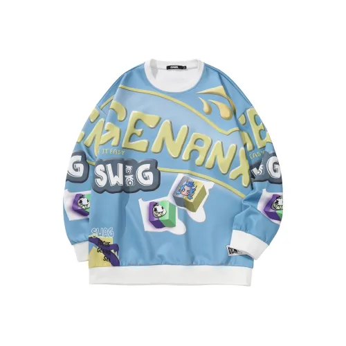 GENANX Синий Унисекс Свитшоты