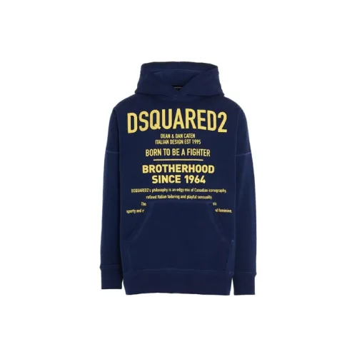 DSQUARED 2 Темно-синие мужские свитшоты