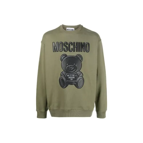MOSCHINO Зеленый Мужской Свитшот