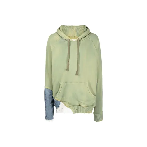 GREG LAUREN Светло-зеленый Мужской Свитшот