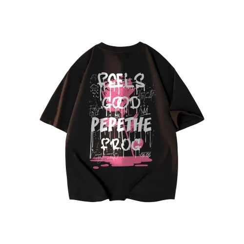 Pepe the Frog Короткий рукав T-рубашки Унисекс