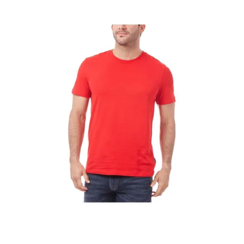 Calvin Klein Red Men's T-Shirts Кальвин Кляйн Красный Мужские Футболки
