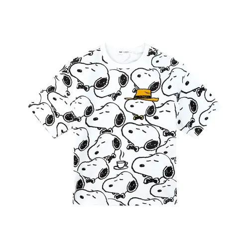 FUN X Snoopy Белый Унисекс T-рубашки