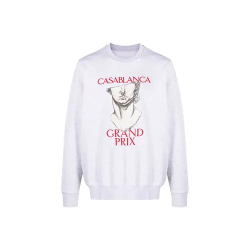 CASABLANCA Серый Белый Мужские Свитшоты