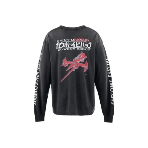 SAINT Mxxxxx Xingji Denim Collaboration Т-рубашка Мужская Черная