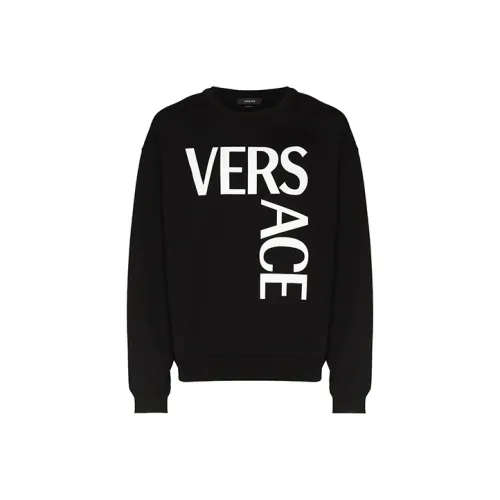 VERSACE Мужские черные свитшоты