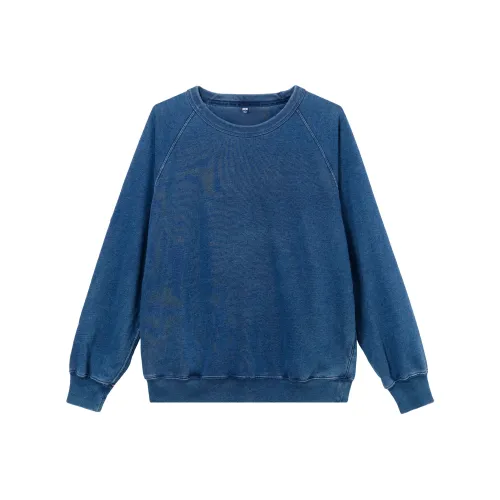 UNIQLO Толстовка Унисекс Королевский Синий