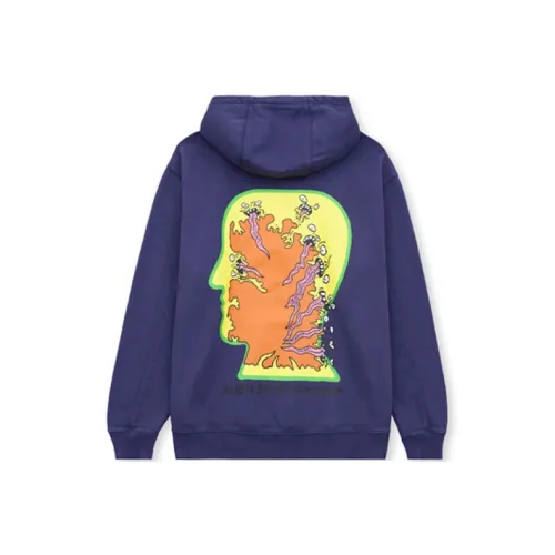 Brain Dead co-brand Морской синий Мужские Свитшоты
