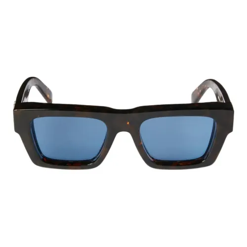 OFF Белый Ацетат Прямоугольные Солнцезащитные очки Унисекс Черепаховый