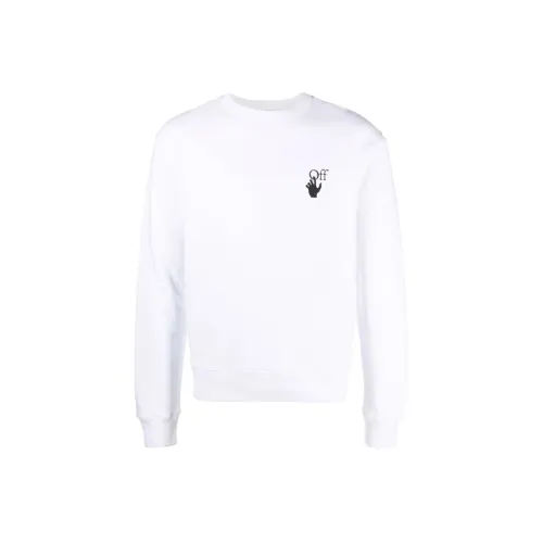 OFF Белый FW21 Свитшот Мужской Белый