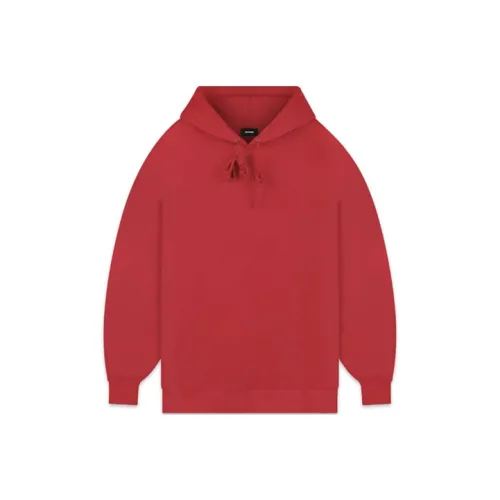 WE11DONE Red Unisex Свитшоты