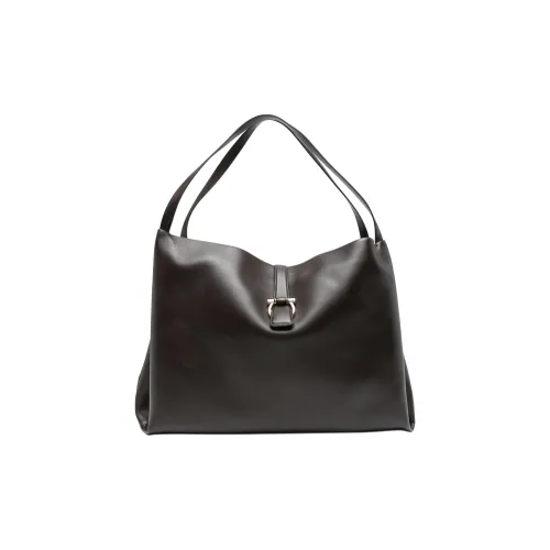 FERRAGAMO Телячья кожа Тоут Сумка Сумка для покупок Сумка на плечо Женская Кофейная