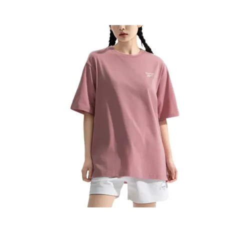 Reebok совместная брендированная футболка Unisex Light розового цвета