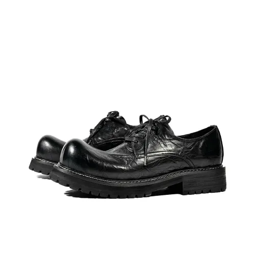 NEIGBORL Повседневные кожаные туфли низкий топ черные мужские