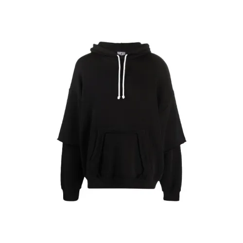 DIESEL Черные Мужские Свитшоты