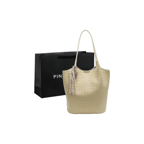 PINK·LAND ПУ (полиуретан) Сумка через плечо Женская Желтая Черная Экрю Серебряная Розовая Коричневая