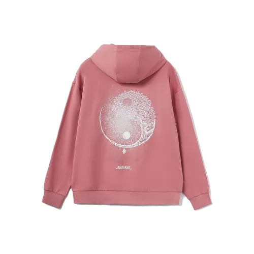 LINING Толстовка Унисекс Грязно-розовый Красный