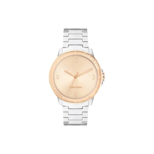 CALVIN KLEIN Кварцевый механизм Женские часы 36*36*7,7 Розовый циферблат часов