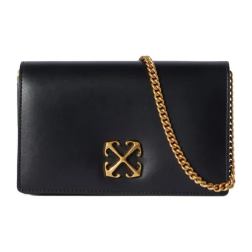 OFF Белый Телячья кожа Кошелек Сумка через плечо Сумка на плечо Женская Черная