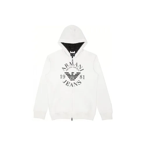 ARMANI JEANS Белый Мужской Свитшот