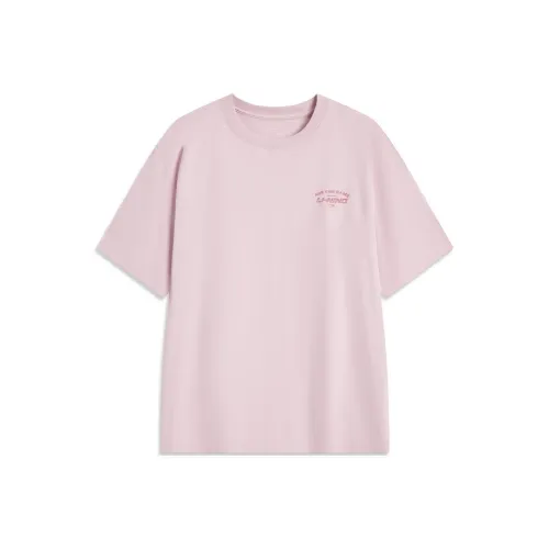 LINING Sports Life Collection Galalith Розовый Мужской T-Рубашки