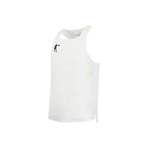 QIAODAN Беговая футболка унисекс Jordan белого цвета