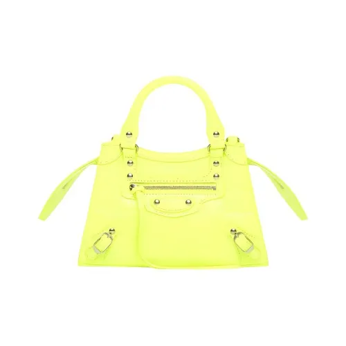 Balenciaga Neo Classic Коровья кожа Сумка Мини Женская Желтая