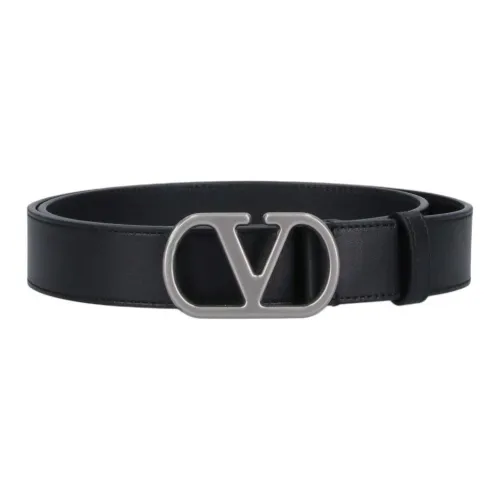 Valentino Телячья кожа Кожаные ремни Мужской Черный Ширина 3 см