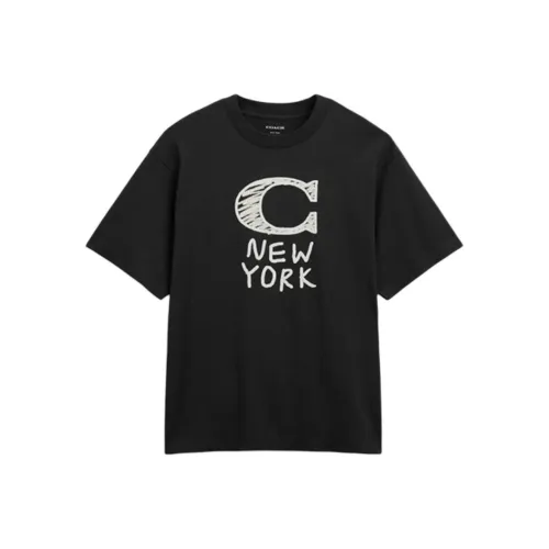 COACH Мужские черные T-рубашки