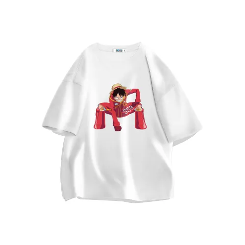 ONE PIECE Students' Короткий рукав T-рубашки Мужской Однотонный Базовый