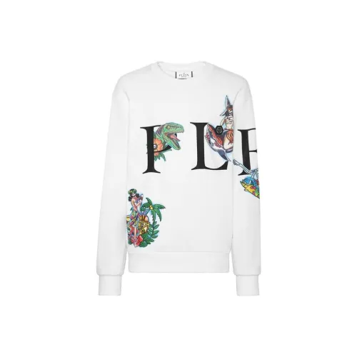 PHILIPP PLEIN Белый Мужской Свитшот