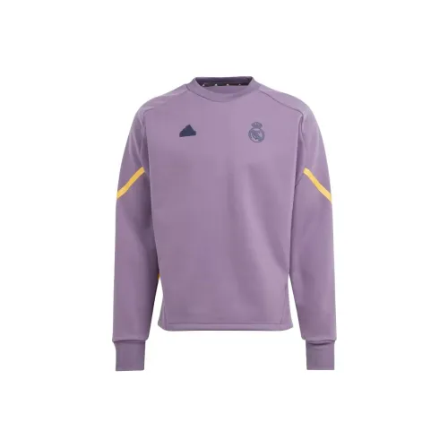 Adidas Real Madrid Дизайнерский Для Gameday CREW SWEATSHIRT Мужской Фиолетовый