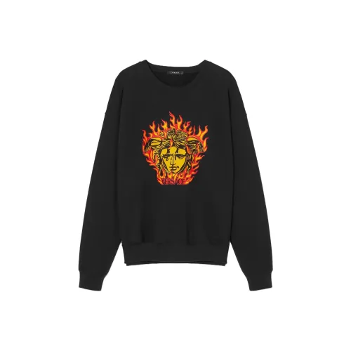 VERSACE Мужские черные свитшоты