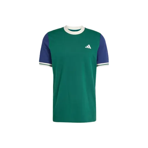Adidas Теннис T Рубашка Мужская Преппи Зеленая