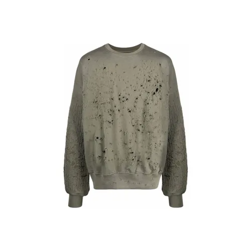 AMIRI Хаки Мужские Свитшоты