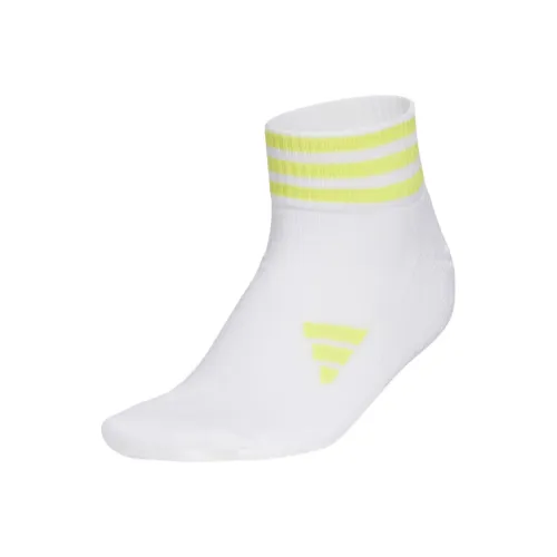Adidas 1 шт Белый желтый Женские MID Носки до икры