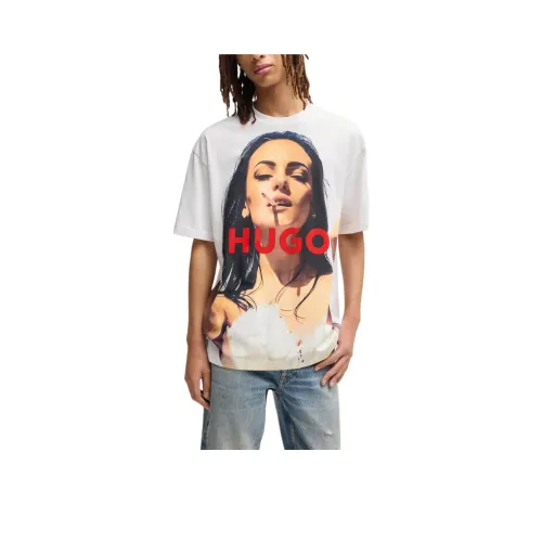 Hugo Boss Белые Мужские T-рубашки