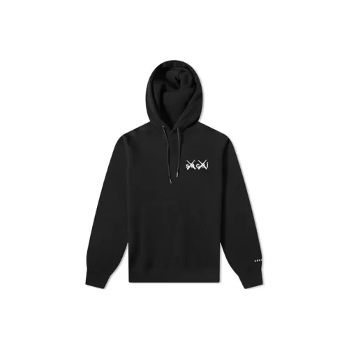 Sacai совместный бренд Черные мужские свитшоты