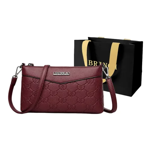 BRINCH PU (полиуретан) Комфортная ткань Ручная Сумка через плечо Сумка на плечо Женская Черная Бордовая