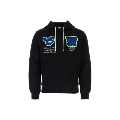 Off Белый Черный Мужские Толстовки