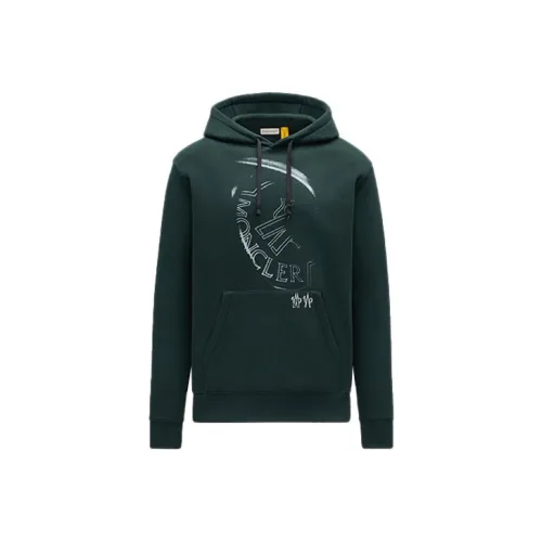 MONCLER GENIUS Темно-зеленый Мужские Свитшоты