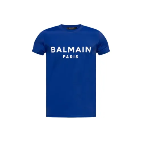 BALMAIN Мужские синие T-рубашки