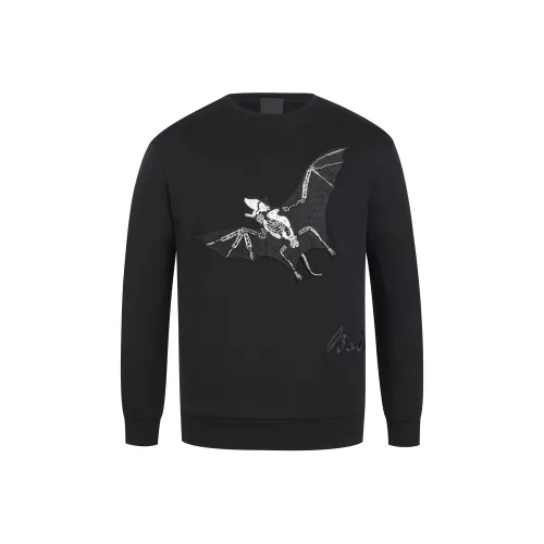 BOINIGAN VANITA Круглый вырез Стандартный Свитшот Мужской Черный