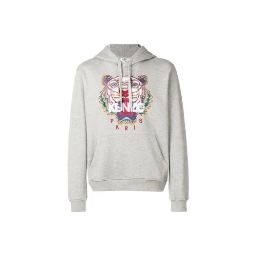 KENZO Classic Tiger Head Светло-серый Мужской Свитшот