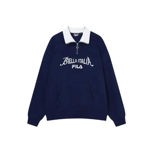 FILA Глубокий морской синий Унисекс Свитшоты