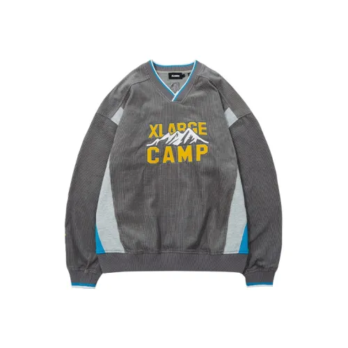 XLARGE x Space Jam Новый Legacy V Round Neck Loose Fit Sweatshirt Unisex Gray