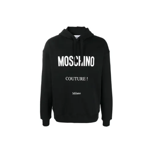 MOSCHINO Мужские черные свитшоты
