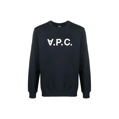 A.P.C. Joint Paragraph Синий Мужской Свитшот