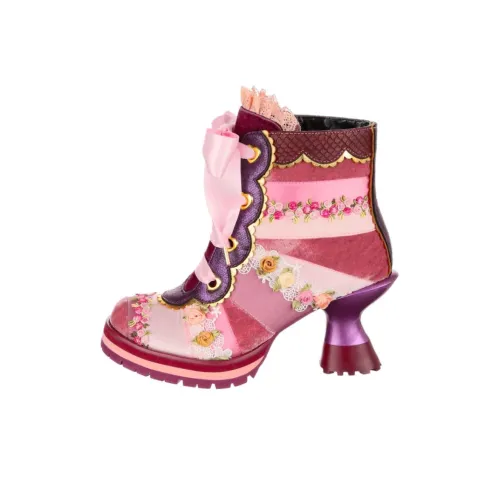 IRREGULAR CHOICE PRETTY Пэчворк Ботильоны 8 см Женские Розовый